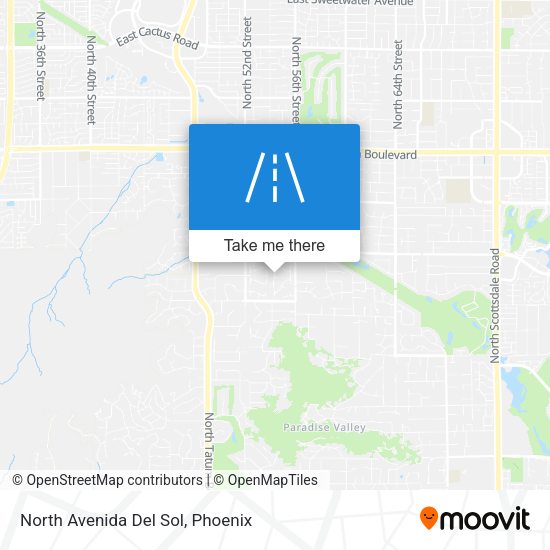 North Avenida Del Sol map