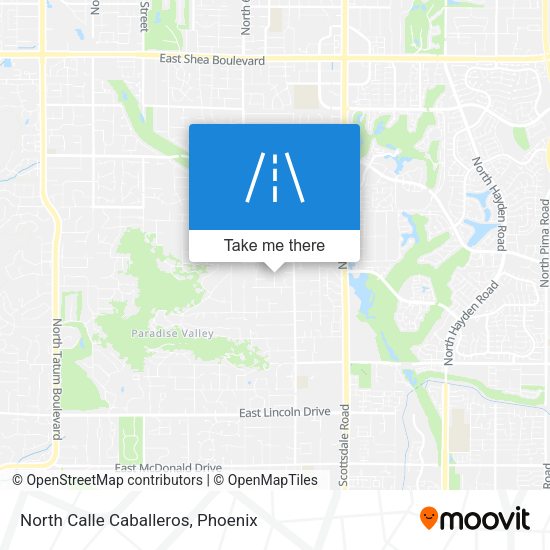 North Calle Caballeros map