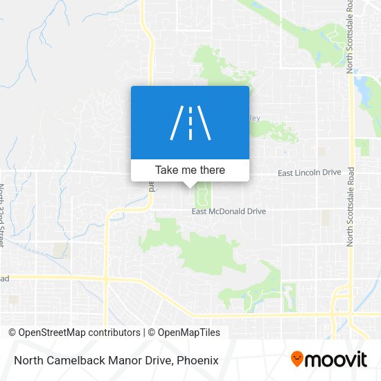 Mapa de North Camelback Manor Drive