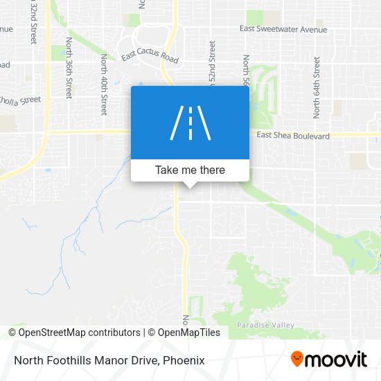 North Foothills Manor Drive map