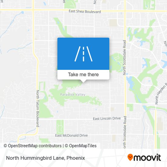North Hummingbird Lane map