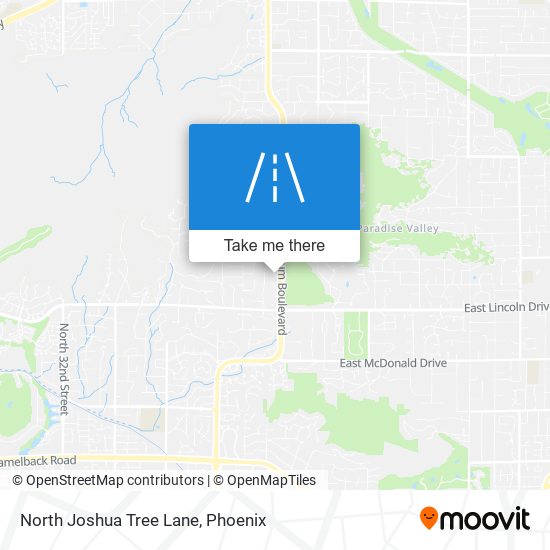 Mapa de North Joshua Tree Lane