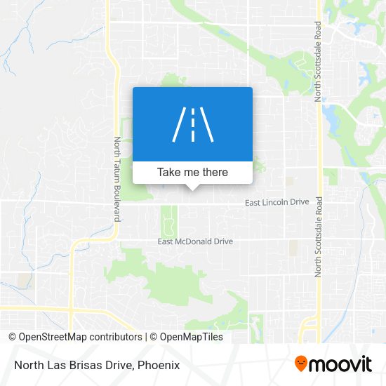 North Las Brisas Drive map