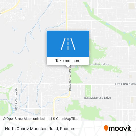 Mapa de North Quartz Mountain Road