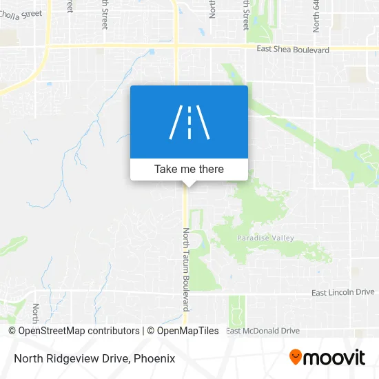 North Ridgeview Drive map