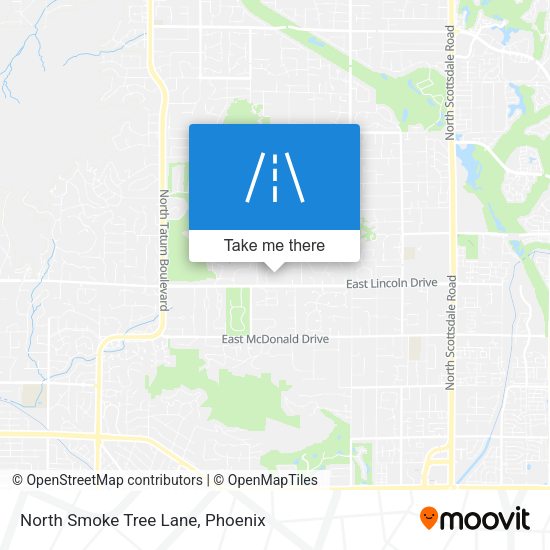 North Smoke Tree Lane map