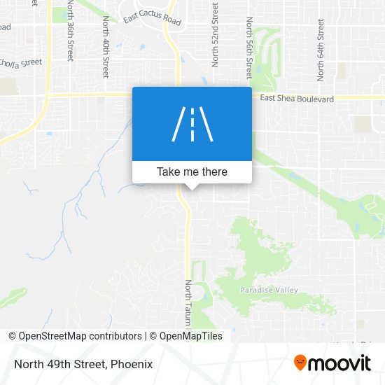 Mapa de North 49th Street