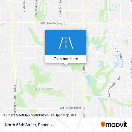 Mapa de North 68th Street