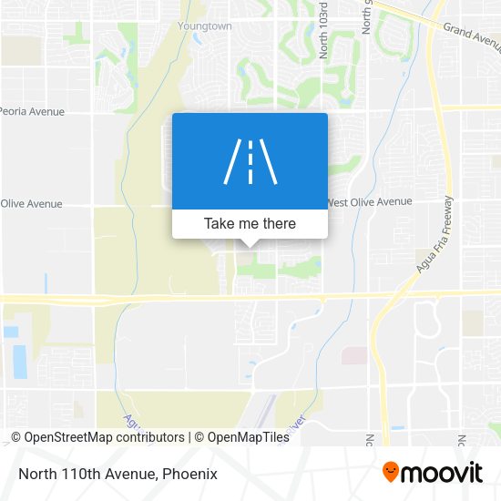 Mapa de North 110th Avenue