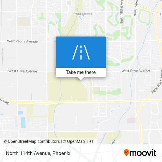 North 114th Avenue map