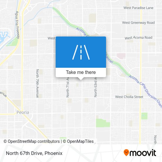 Mapa de North 67th Drive
