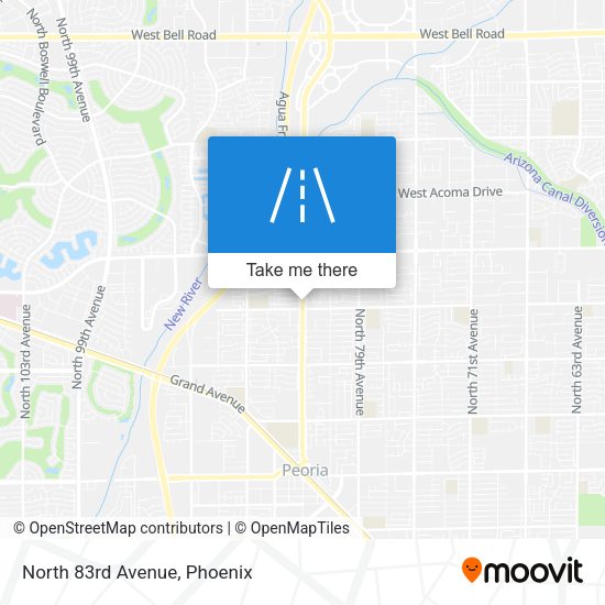 Mapa de North 83rd Avenue