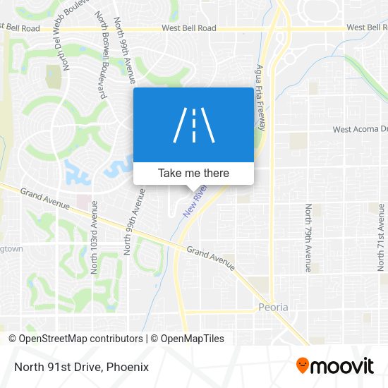 Mapa de North 91st Drive