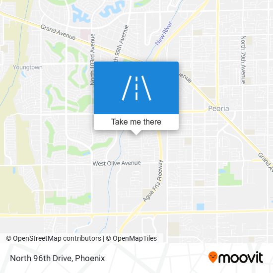 North 96th Drive map