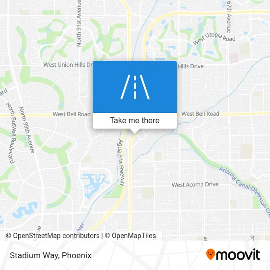 Stadium Way map