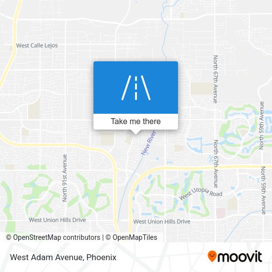 Mapa de West Adam Avenue