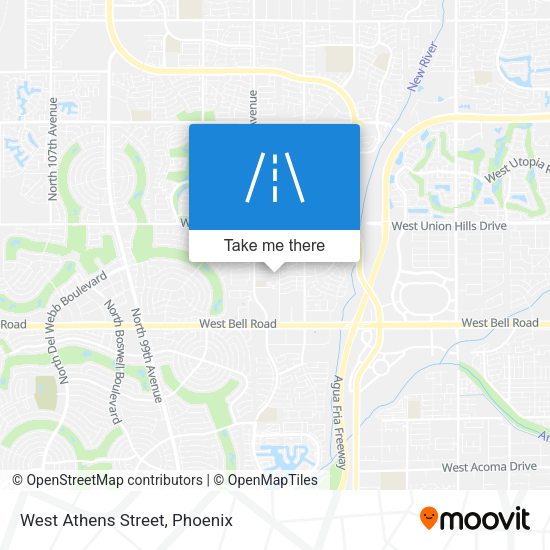 Mapa de West Athens Street