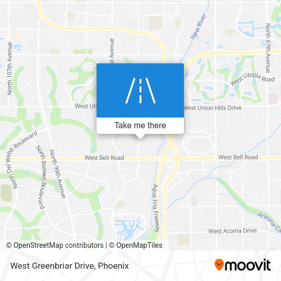 West Greenbriar Drive map