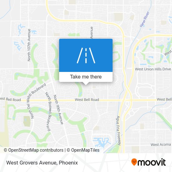 Mapa de West Grovers Avenue