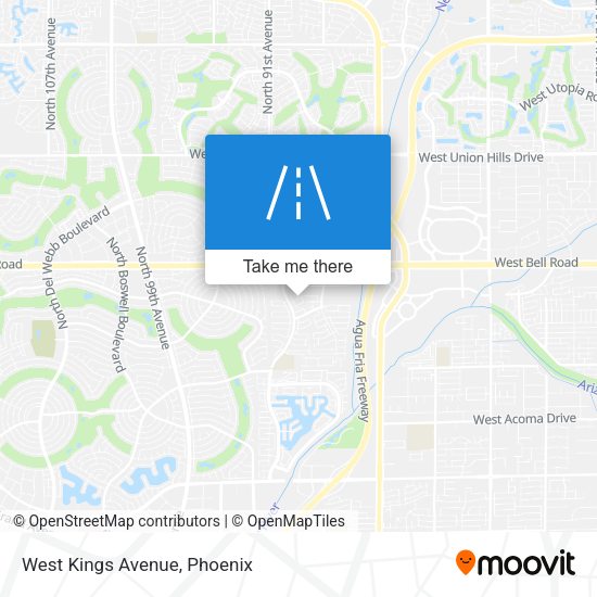 Mapa de West Kings Avenue