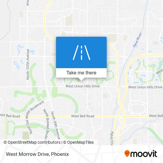 West Morrow Drive map