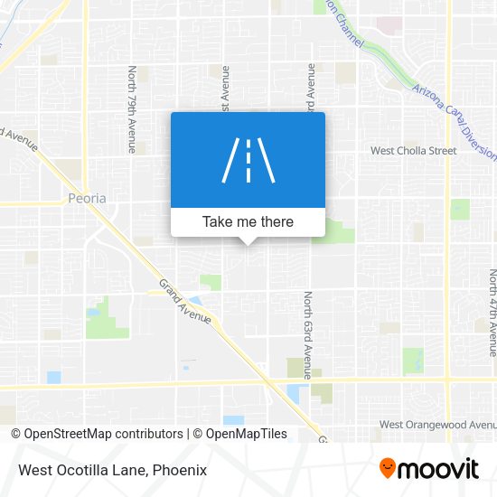 Mapa de West Ocotilla Lane