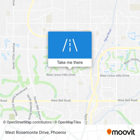 West Rosemonte Drive map