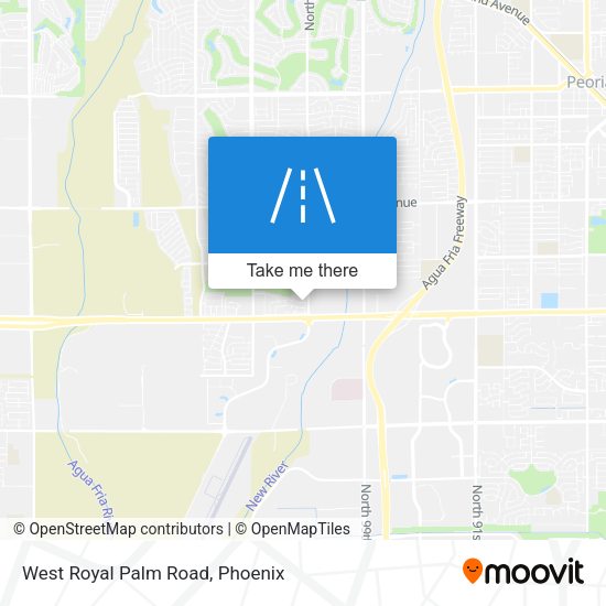 West Royal Palm Road map