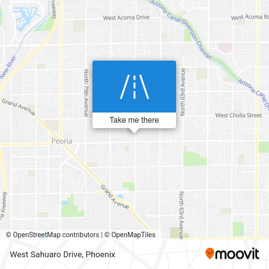 Mapa de West Sahuaro Drive
