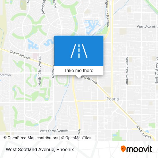 West Scotland Avenue map