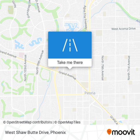 Mapa de West Shaw Butte Drive