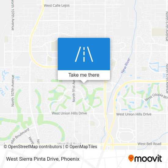 Mapa de West Sierra Pinta Drive