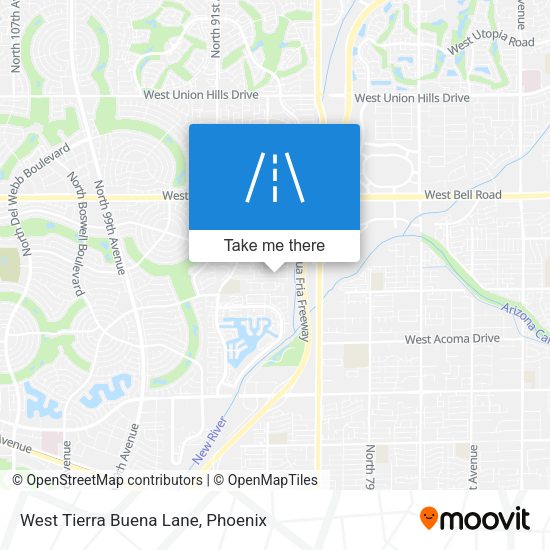 West Tierra Buena Lane map
