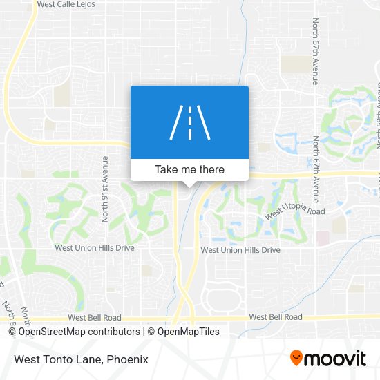 Mapa de West Tonto Lane