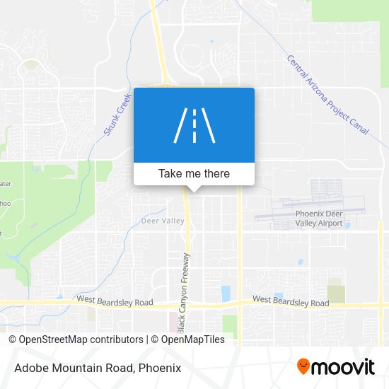Mapa de Adobe Mountain Road