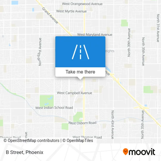 B Street map
