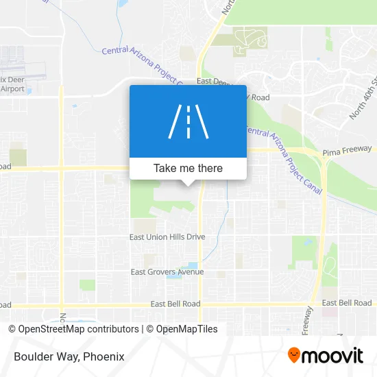 Boulder Way map