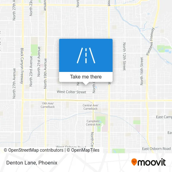 Denton Lane map