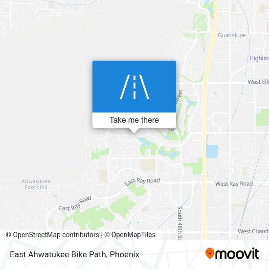 East Ahwatukee Bike Path map