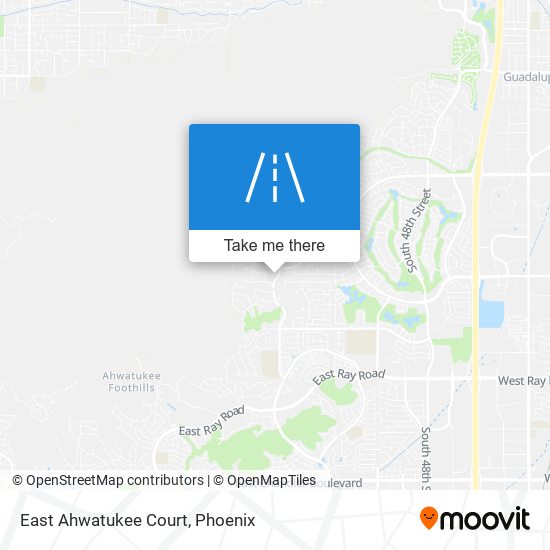 East Ahwatukee Court map