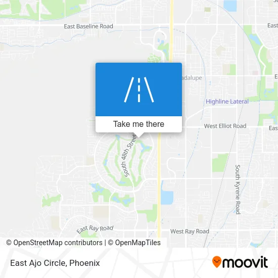 East Ajo Circle map