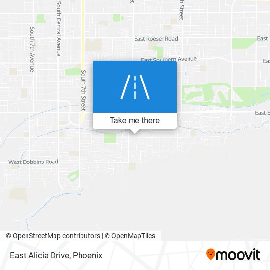 East Alicia Drive map