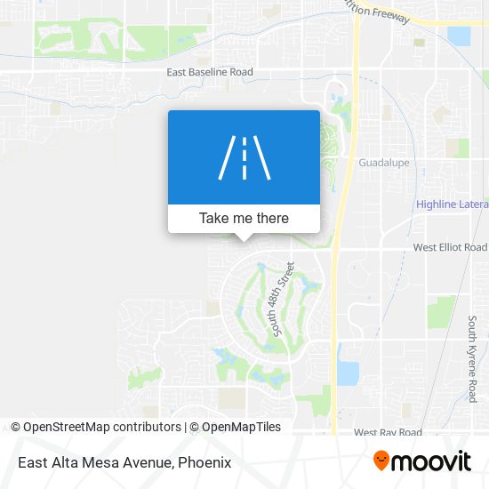 East Alta Mesa Avenue map