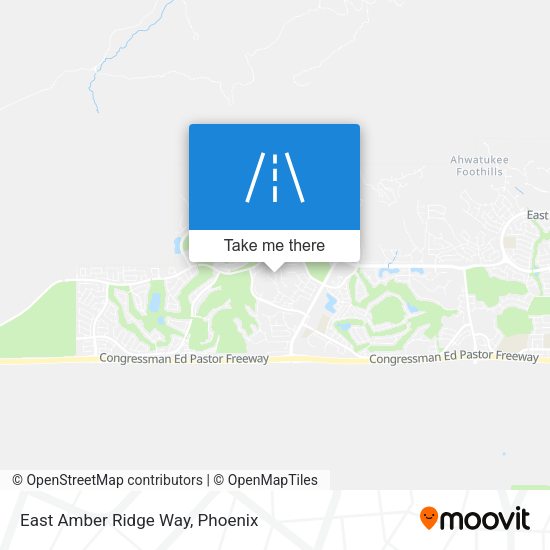 East Amber Ridge Way map
