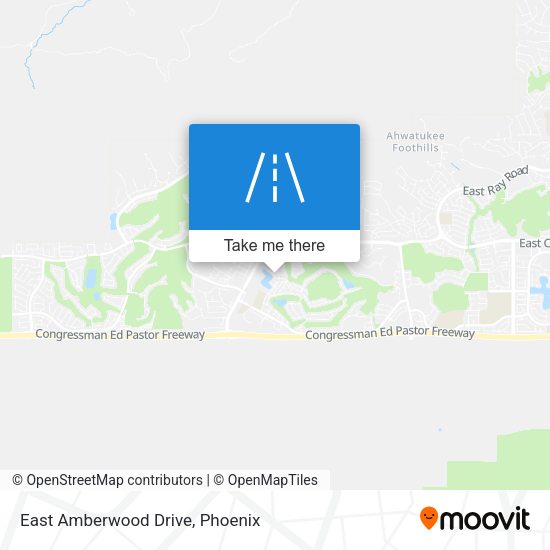 East Amberwood Drive map