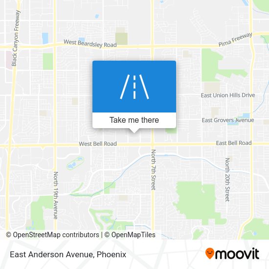 East Anderson Avenue map