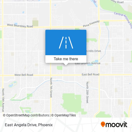 East Angela Drive map
