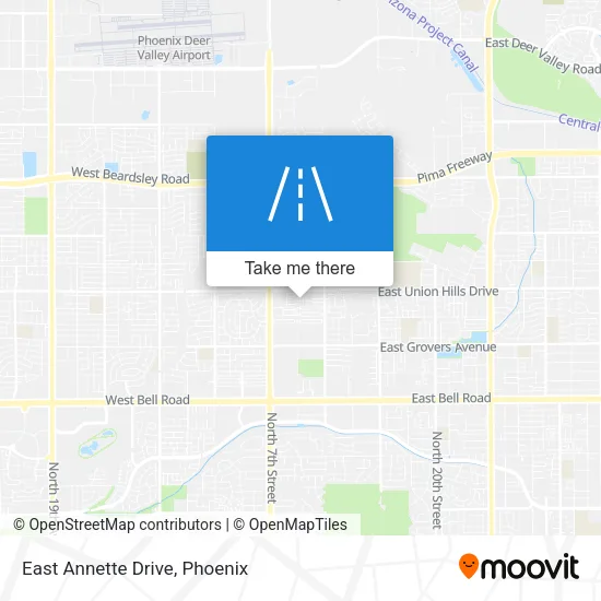 East Annette Drive map