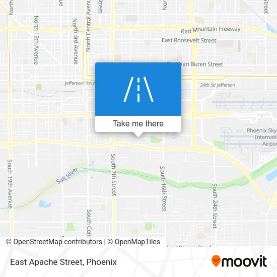 East Apache Street map
