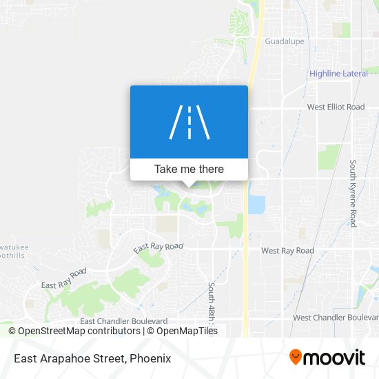 East Arapahoe Street map